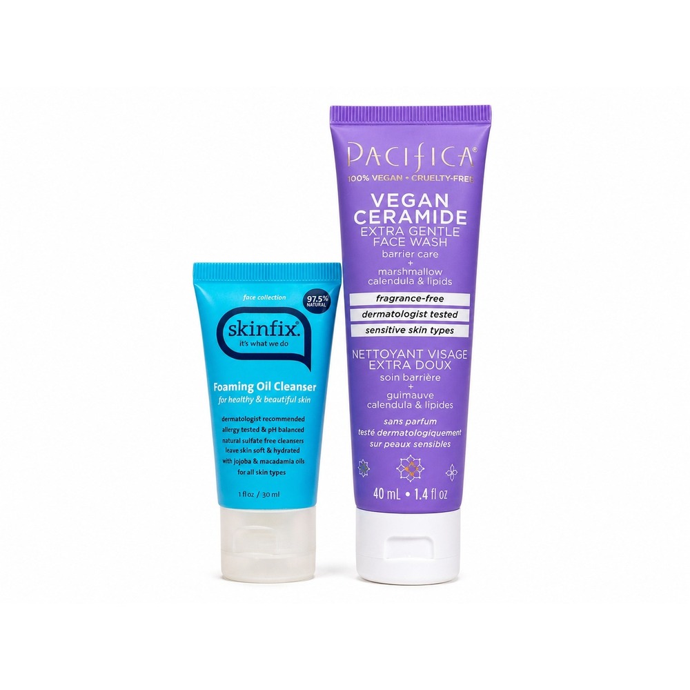 Skinfix Foaming Oil Cleanser Pacifica Ceramide Face Wash Skincare Bundle New